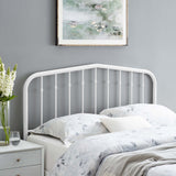 Forge Metal King Headboard in White
