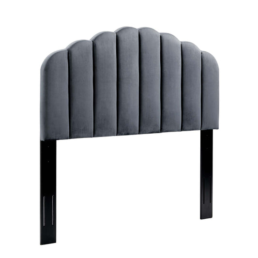 Veronique Performance Velvet Twin Headboard by Furniture For America