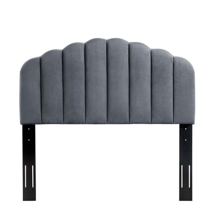 Veronique Performance Velvet Twin Headboard by Furniture For America