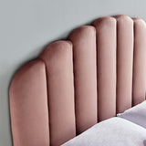 Jovie Performance Velvet Twin Headboard in Dusty Rose
