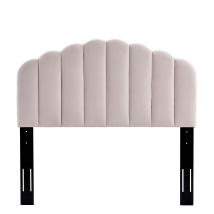 Veronique Performance Velvet Twin Headboard in Pink