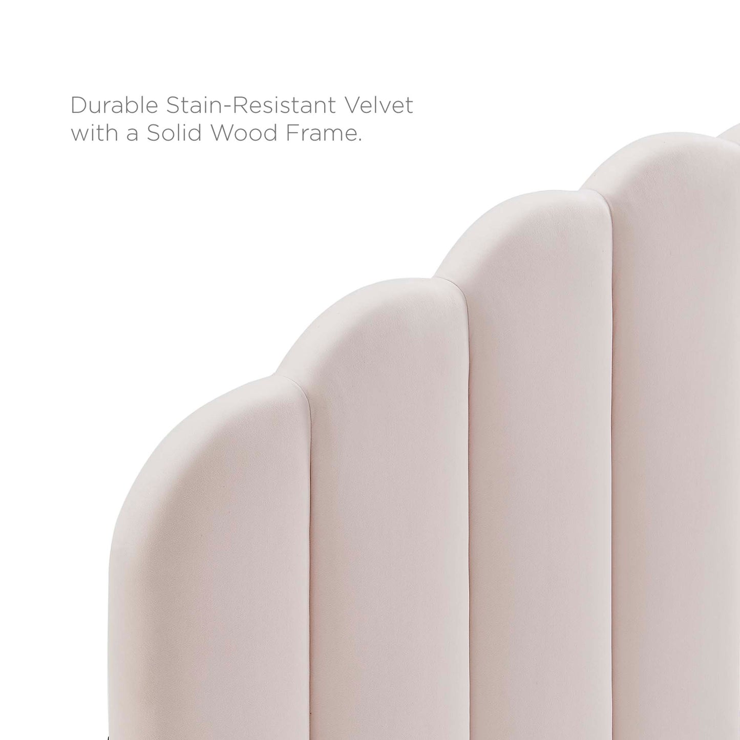 Veronique Performance Velvet Twin Headboard by Furniture For America