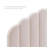 Jovie Performance Velvet Twin Headboard in Pink