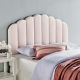 Jovie Performance Velvet Twin Headboard in Pink