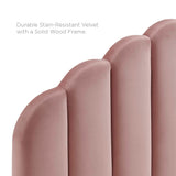 Jovie Performance Velvet Full/Queen Headboard in Dusty Rose