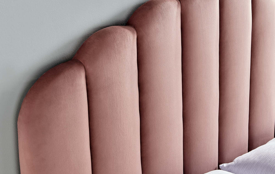 Jovie Performance Velvet Full/Queen Headboard in Dusty Rose