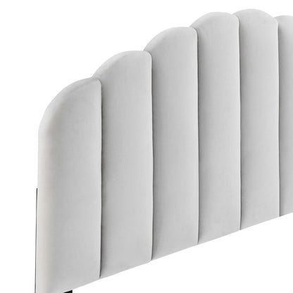 Veronique Performance Velvet Full/Queen Headboard by Furniture For America