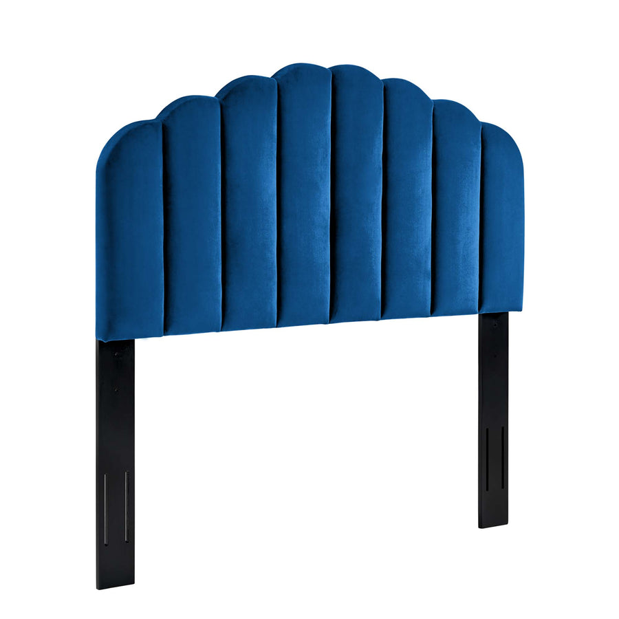 Jovie Performance Velvet Full/Queen Headboard in Navy