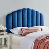 Jovie Performance Velvet Full/Queen Headboard in Navy