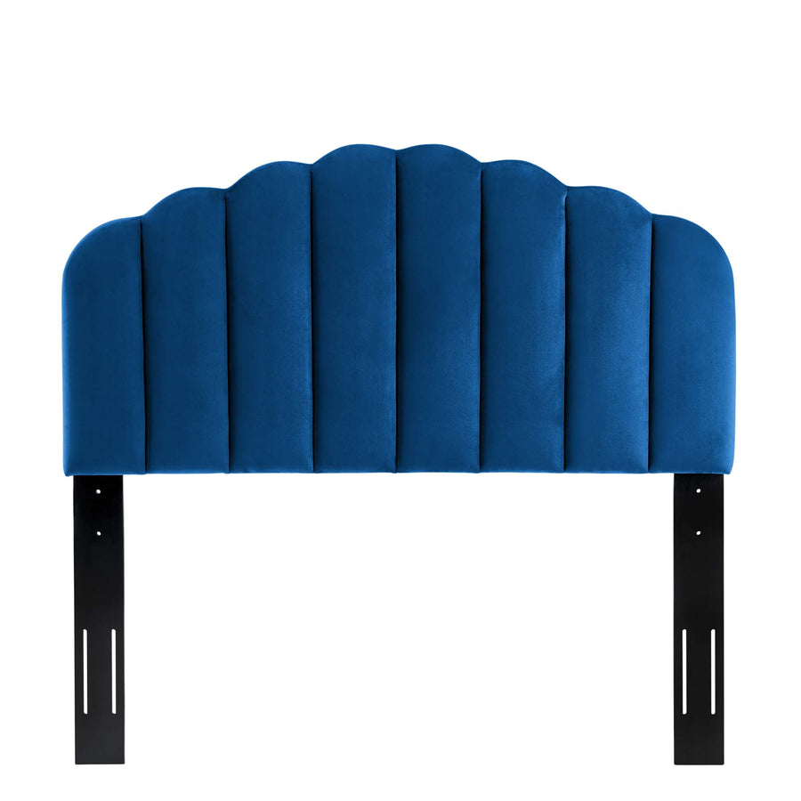 Jovie Performance Velvet Full/Queen Headboard in Navy