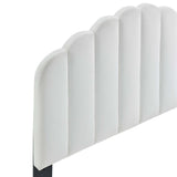 Jovie Performance Velvet Full/Queen Headboard in White