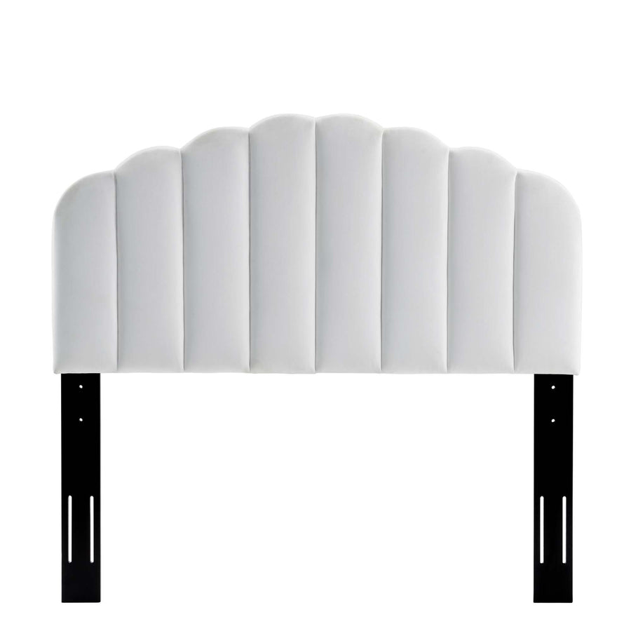 Jovie Performance Velvet Full/Queen Headboard in White