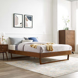 Terrace Wood Twin Platform Bed Frame in Walnut