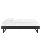 Terrace Wood Full Platform Bed Frame in Black