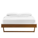 Terrace Wood Full Platform Bed Frame in Walnut