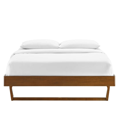 Billie Wood King Platform Bed Frame by Furniture For America
