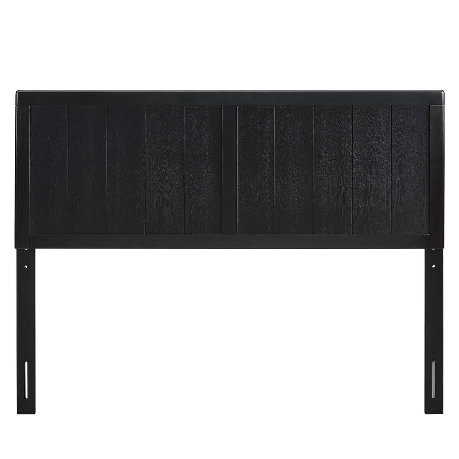Gingham Wood Twin Headboard in Black