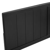 Gingham Wood Twin Headboard in Black