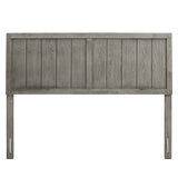 Gingham Wood Twin Headboard in Gray