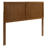Gingham Wood Twin Headboard in Walnut
