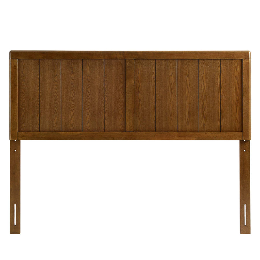 Gingham Wood Twin Headboard in Walnut
