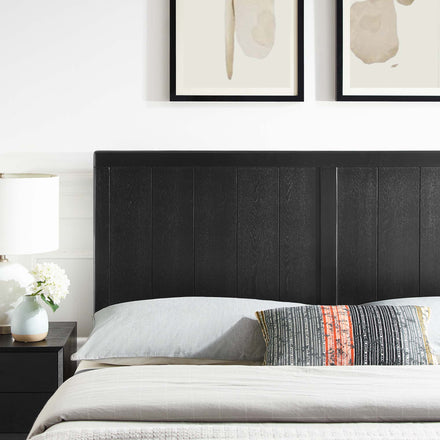 Robbie Wood Full Headboard in Black