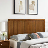 Gingham Wood Queen Headboard in Walnut