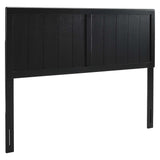 Gingham Wood King Headboard in Black