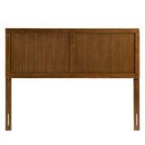 Gingham Wood King Headboard in Walnut
