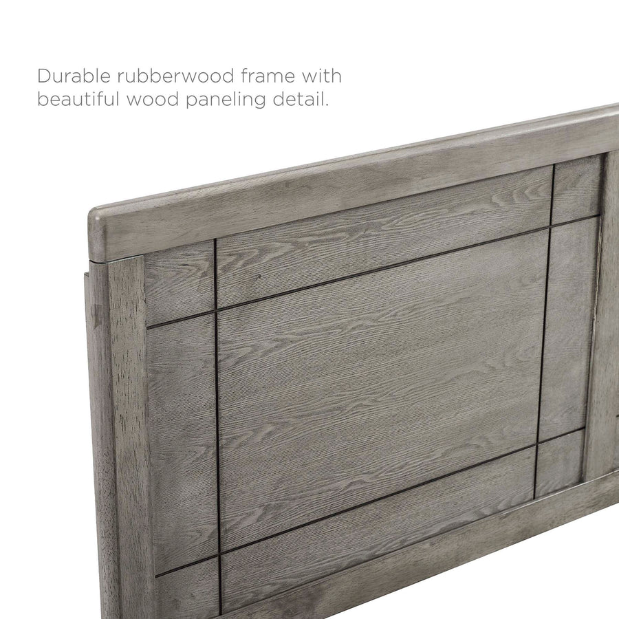 Sanctum Wood Twin Headboard in Gray