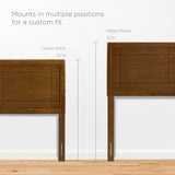 Sanctum Wood Twin Headboard in Walnut