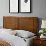Sanctum Wood Twin Headboard in Walnut