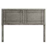 Sanctum Wood Queen Headboard in Gray
