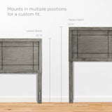 Sanctum Wood Queen Headboard in Gray