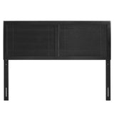 Sanctum Wood King Headboard in Black