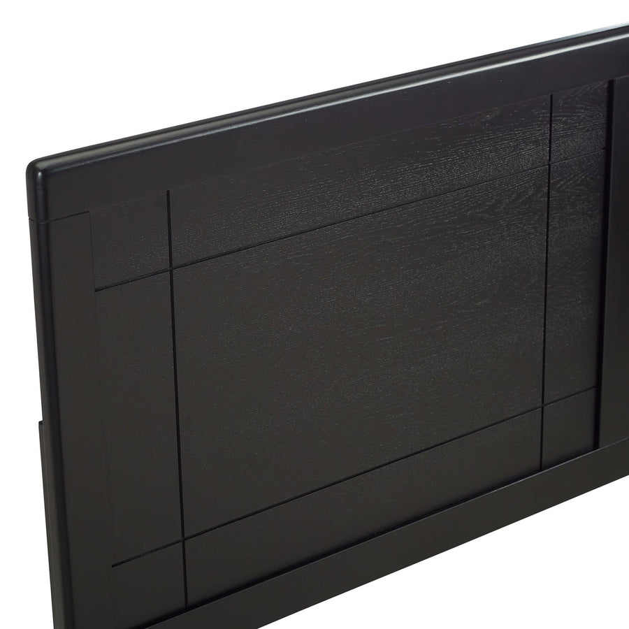 Sanctum Wood King Headboard in Black