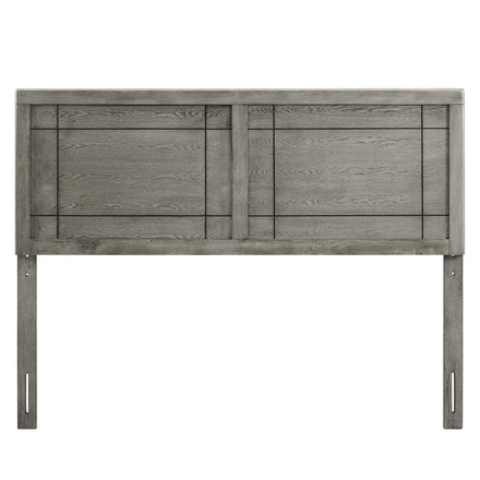 Archie Wood King Headboard in Gray