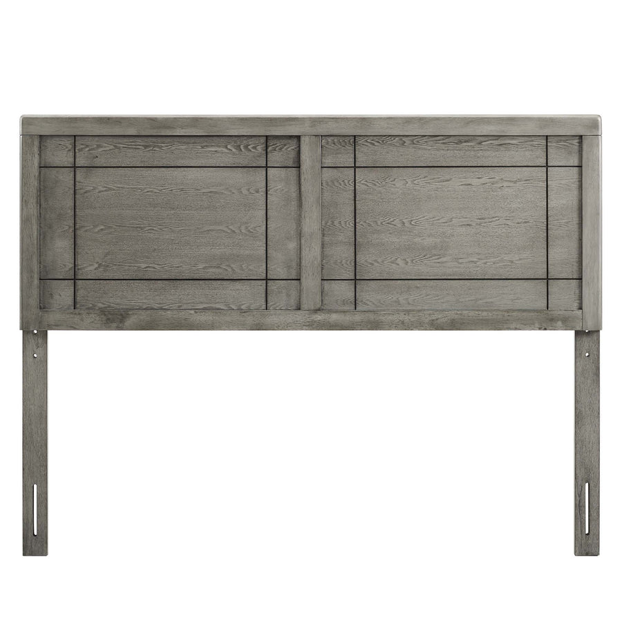 Sanctum Wood King Headboard in Gray