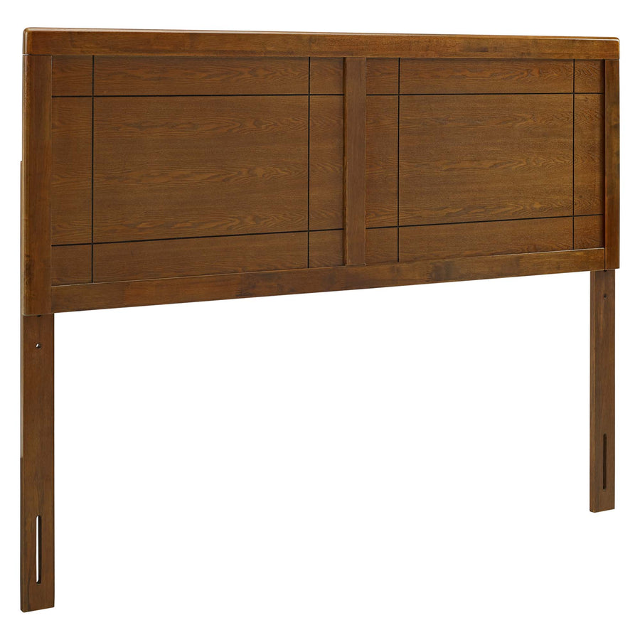 Sanctum Wood King Headboard in Walnut