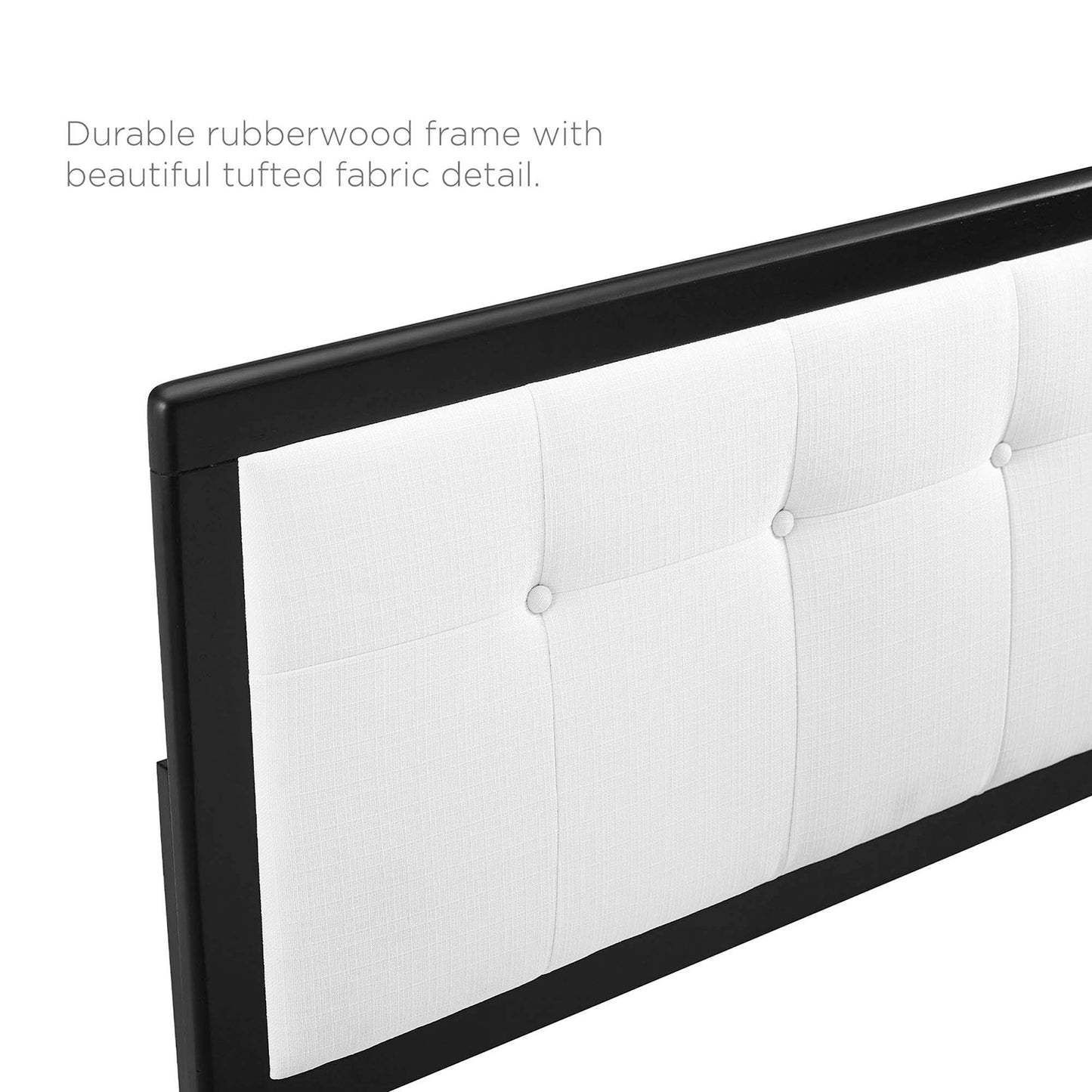 Draper Tufted Fabric and Wood Twin Headboard by Furniture For America