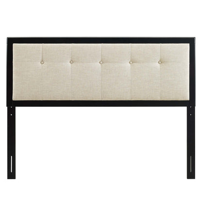 Draper Tufted Fabric and Wood Queen Headboard by Furniture For America