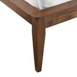 Libeccio Wood Queen Platform Bed in Walnut