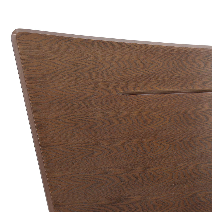 Libeccio Wood Queen Platform Bed in Walnut