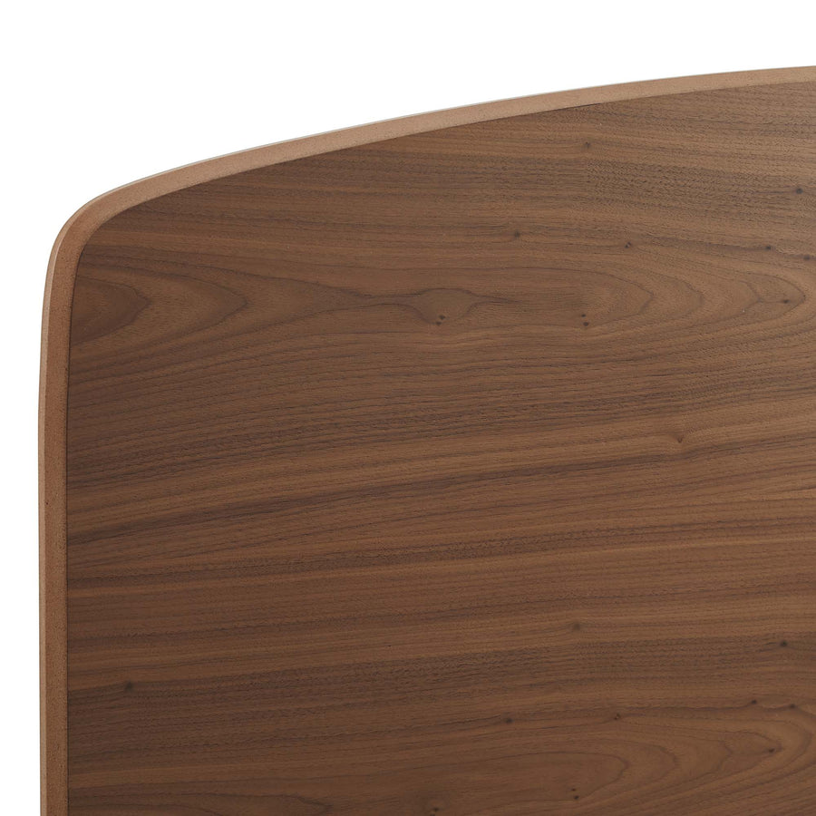 Carwyn Wood Queen Platform Bed in Walnut