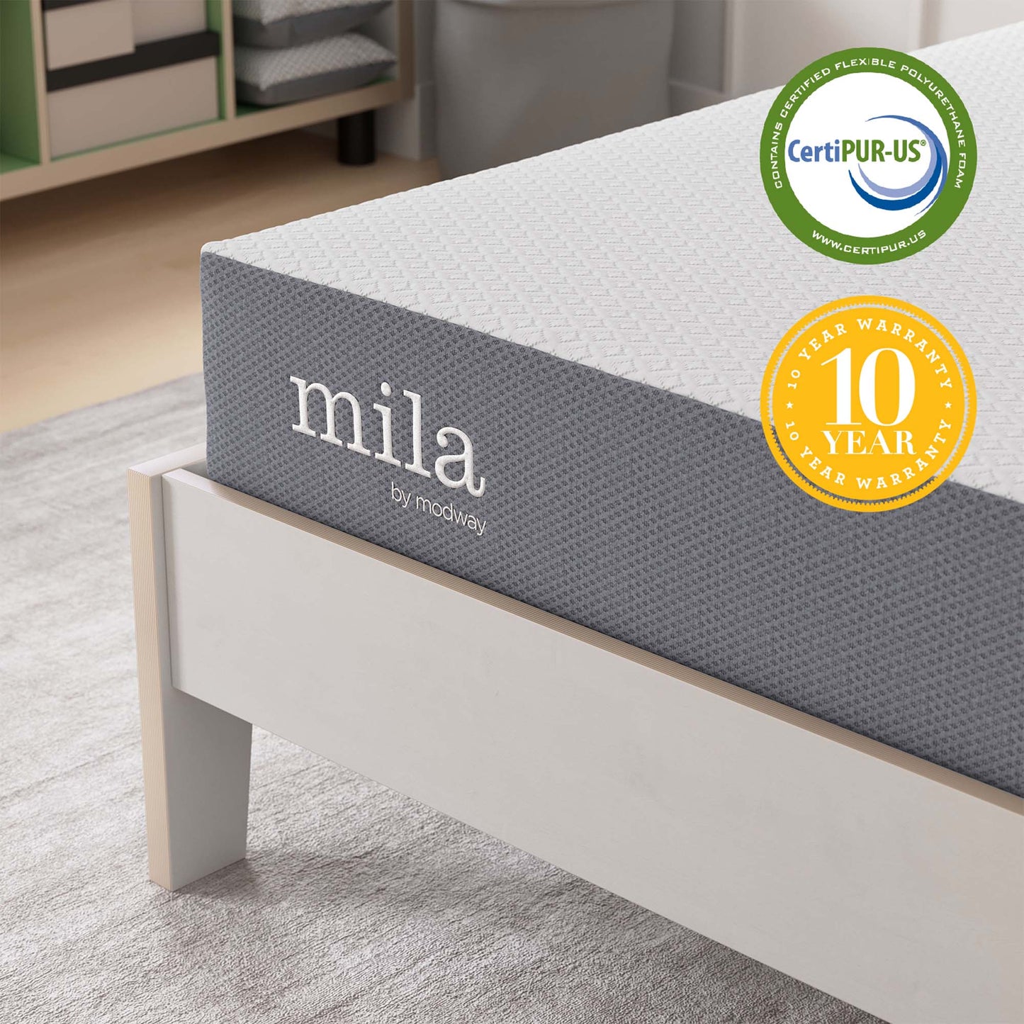 Mila 8" Twin Mattress by Furniture for America