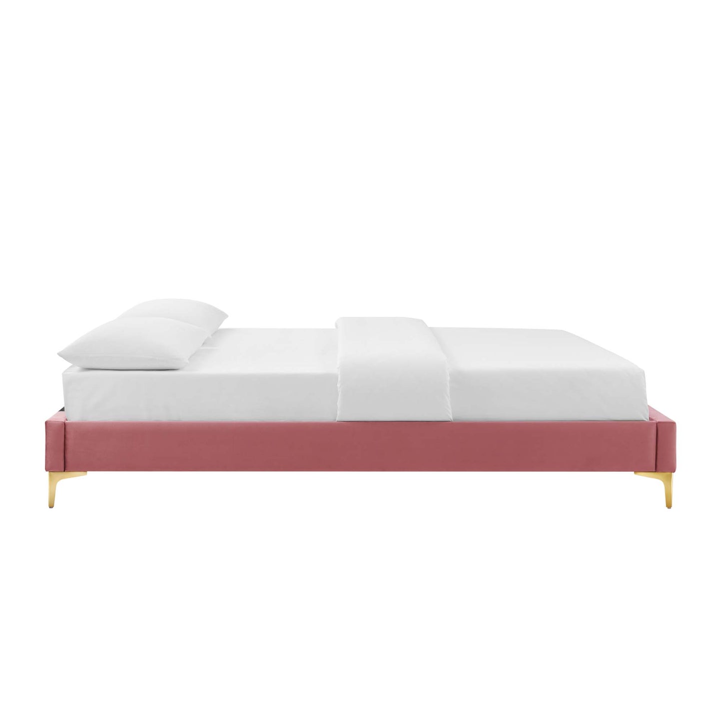 Sutton Performance Velvet Queen Bed Frame by Furniture For America