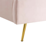 Merida Performance Velvet Queen Wingback Platform Bed in Pink