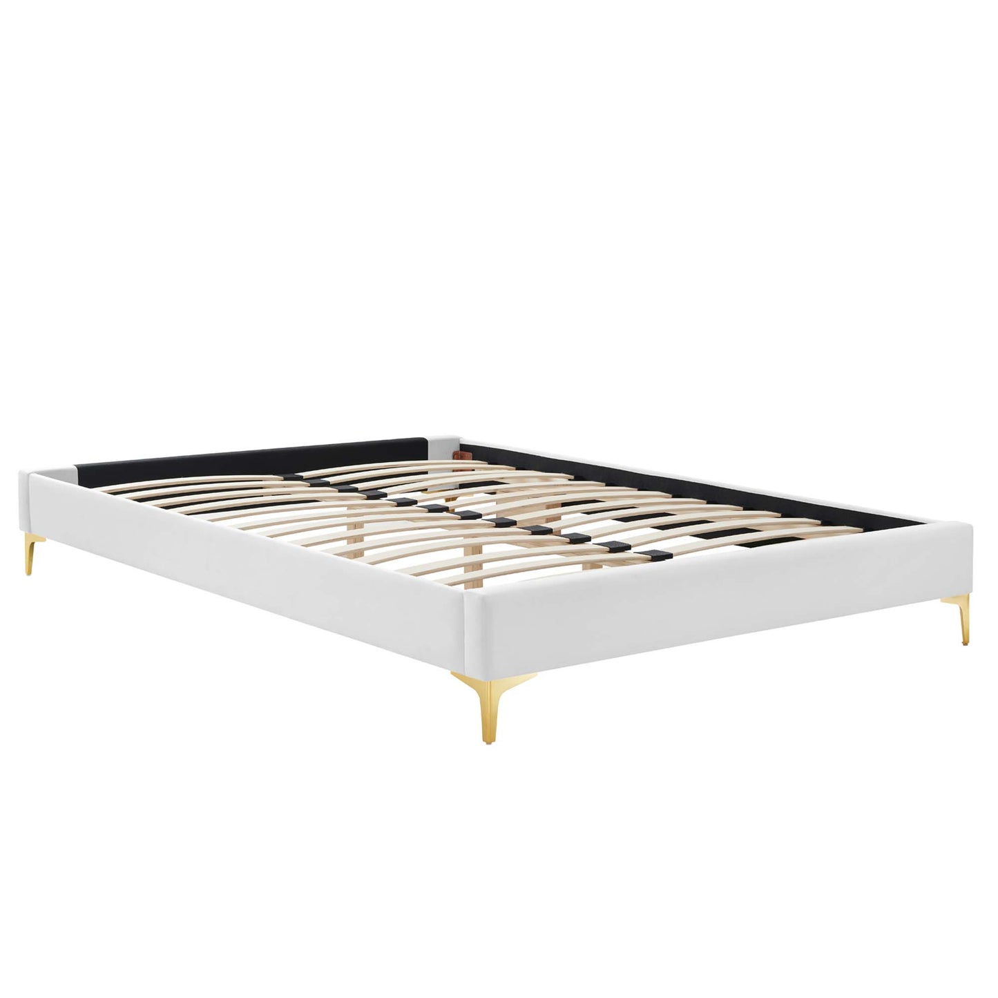 Sutton Performance Velvet Full Bed Frame by Furniture For America