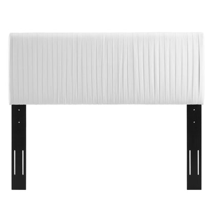 Eloise Channel Tufted Performance Velvet Full/Queen Headboard by Furniture For America