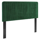 Echo Channel Tufted Performance Velvet King/California King Headboard in Emerald